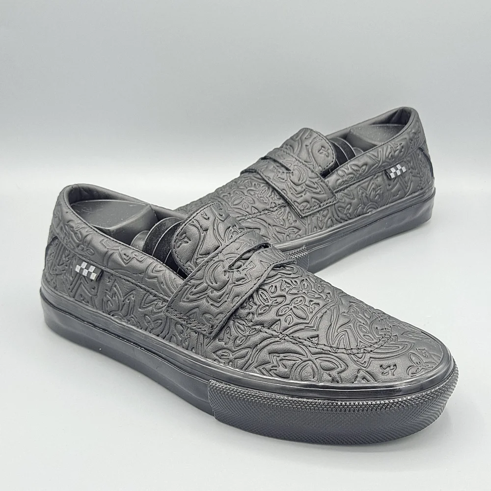 NEW Womens Vans Beatrice Domond Skate Style 53 Black Slip On Sneaker Shoes 8